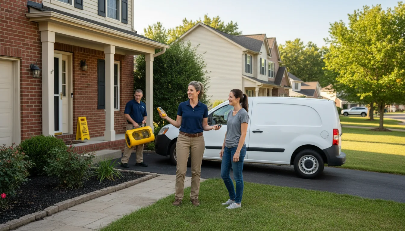 Residential water damage restoration in Tamiment, PA